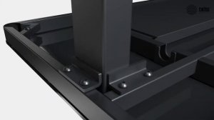 Стол бренда Cactus со столешницей из черного закаленного стекла CS-EGD-BBK. Инструкция по сборке.