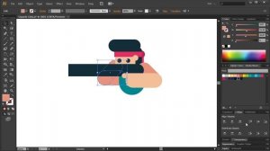 Speed Drawing, How to draw Game Character, Shooter, Adobe Illustrator Tutorial