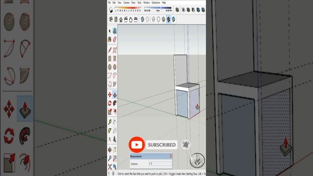 simple chair in #sketchup #sketchuptutorial #sketchup2021