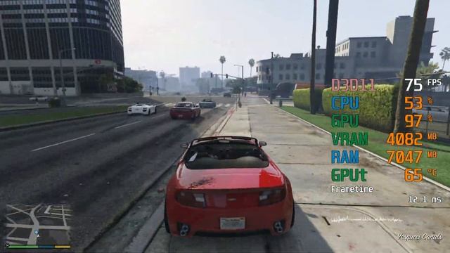 GeForce GTX 1660 -- Intel Core i7-3770 -- Grand Theft Auto V GTA V FPS Test смотреть онлайн