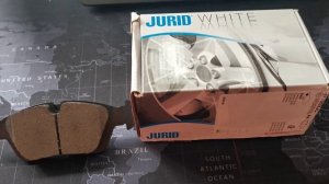 Jurid White обзор и отзыв по тормозным колодкам