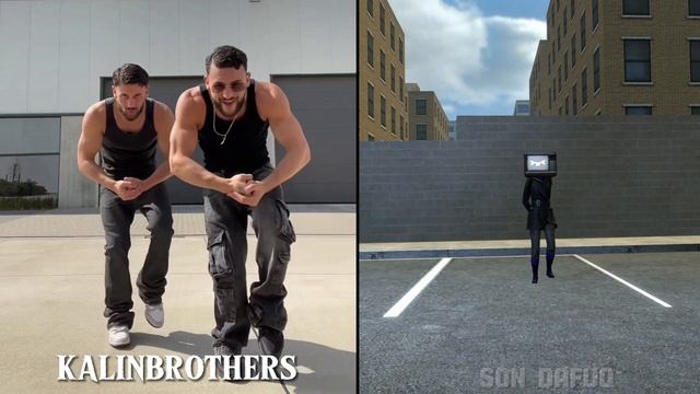 KALINBROTHERS DANCE VS TV WOMAN DANCE - ASHLEY LOOK AT ME(fanmade) смотреть онлайн