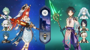 Новая бездна 4.8 | Бутоны с Нилу и Сяо трипл-анемо