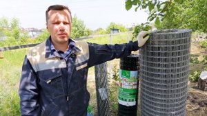 Монтаж ограждения из сетки Волна