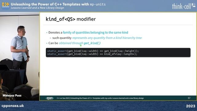The Power of C++ Templates With mp-units: Lessons Learned & a New Library Design - Mateusz Pusz 202 смотреть онлайн