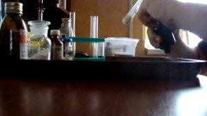 Мел с уксусной кислотой