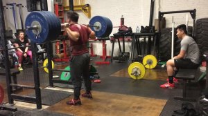 Paused High Bar Squat: 485 lb- 220 kg