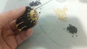 Подставка под свечку или яйцо из бисера. Мастер-класс