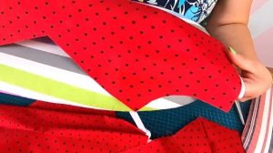 Летний сарафан с поясом и разрезом по середине переда. Пошаговый пошив от А до Я.mp4