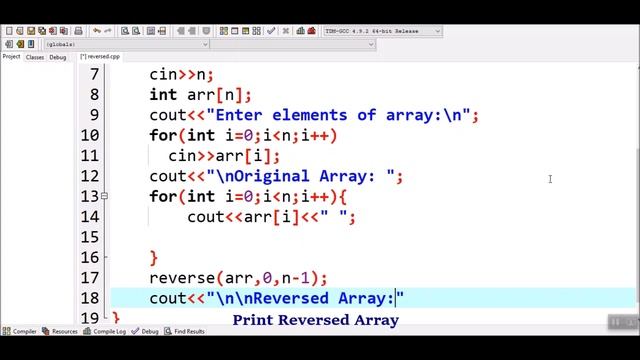 How to Reverse an Array using Recursion in C++ смотреть онлайн