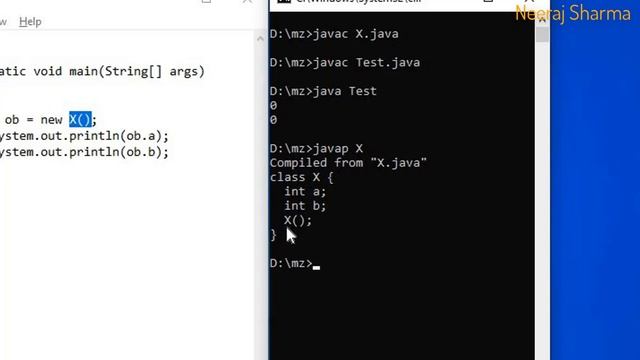 See the compiler-provided (default) constructor . Be sure that compiler has provided the default on