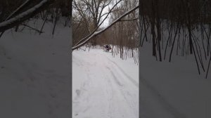 сноубайк своими руками#тест в снегу 2