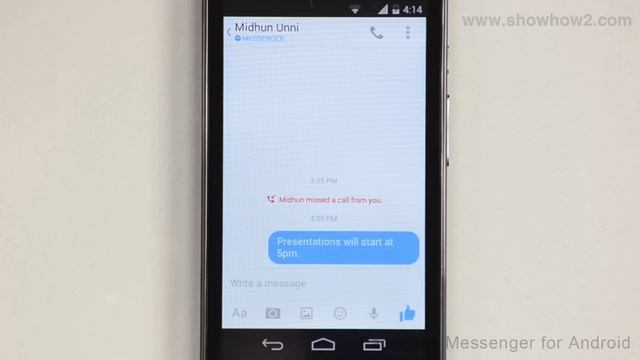 Facebook Messenger For Android - How To Send A Photo смотреть онлайн