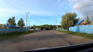 Вечерняя прогулка на машине по загородной трассе и заехали в село Селихино