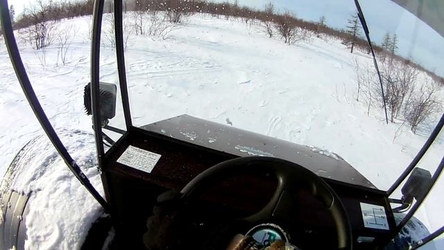 Вездеход переломка Колеса Авторос с Двигателем Лифан Прогулка по Зимней Тундре смотреть онлайн
