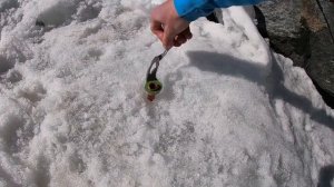 Как быстро вытаивает ЛЕДОБУР? Ледобур для альпинизма.