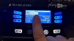 Использование обычной одноконтактной педали с процессором TC Helicon Play Acoustic. Настройка меню.