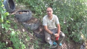 Лестница из покрышек На Даче