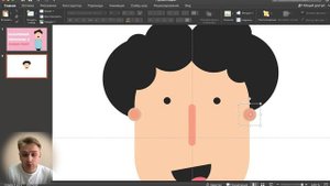 Как нарисовать мультяшного персонажа в Power Point / Уроки презентации