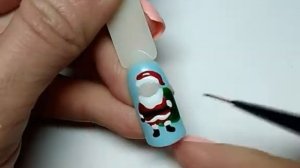 Санта Клаус, Дед Мороз на ногтях гель-лаком ❄️Santa Claus, New Year, New Year's nail design