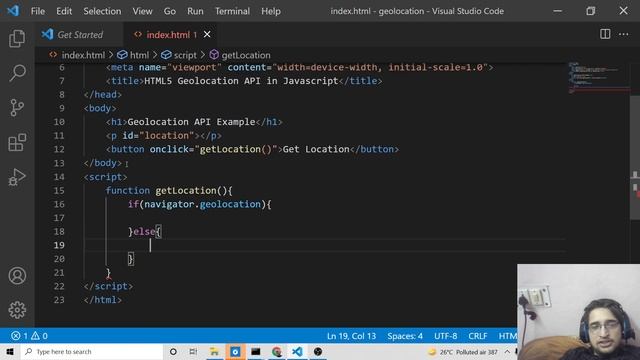 Javascript Geolocation API Example to Get User Location in Latitude & Longitude in HTML5