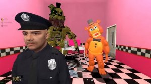 АНИМАТРОНИКИ ПУГАЮТ ОХРАННИКА FNAF COOP СТРИМ Garry's Mod