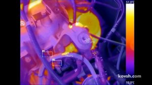 Тепловизионное исследование прогрева двигателя Ssangyoung Kyron