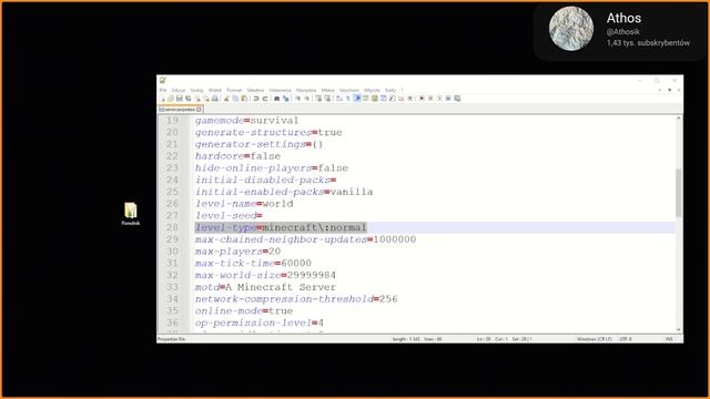 S2 - 2023 - Co, Gdzie i Jak w server.properties - @Athosik смотреть онлайн