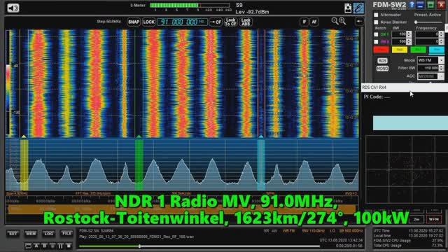 13.08.2020 13:42UTC, [Ms], DR P1, Дания, и несколько передатчиков NDR, Германия