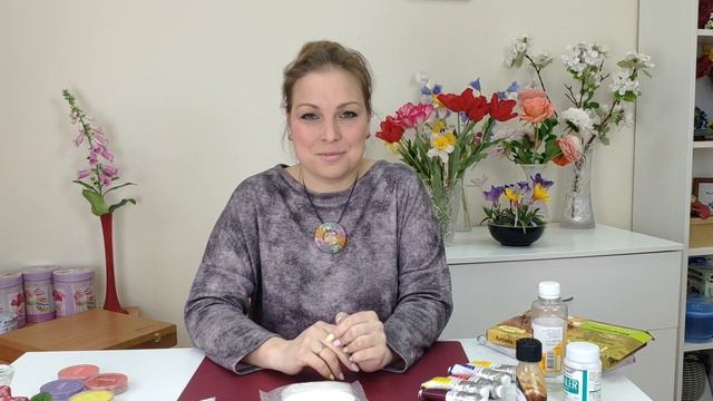Краски для тонировки цветов из холодного фарфора. Часть 1. смотреть онлайн