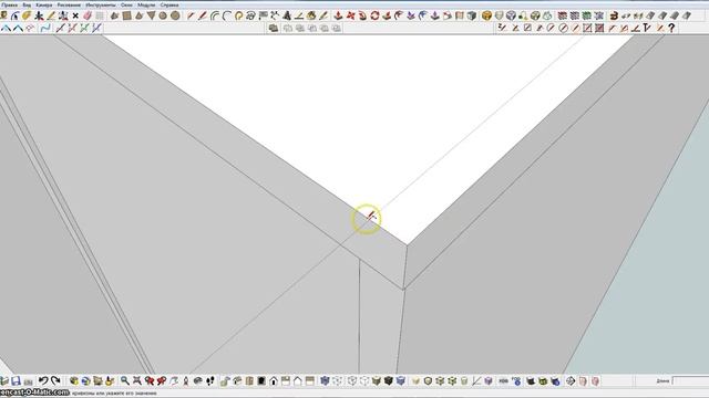 SketchUp моделируем стенка угловая ч 2 смотреть онлайн