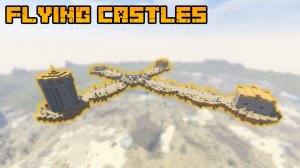 Летающие острова с мобами! | Flying Castles | Обзор мода #13
