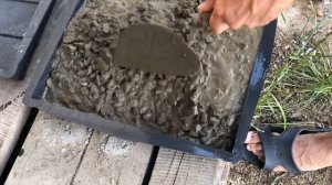Тротуарная плитка в пластиковых формах своими руками. DIY и правильные пропорции.