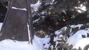 Егор на могиле  Пересвета и Ослябя