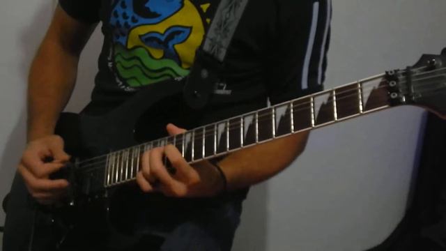 Enter Sandman - Guitar solo cover смотреть онлайн