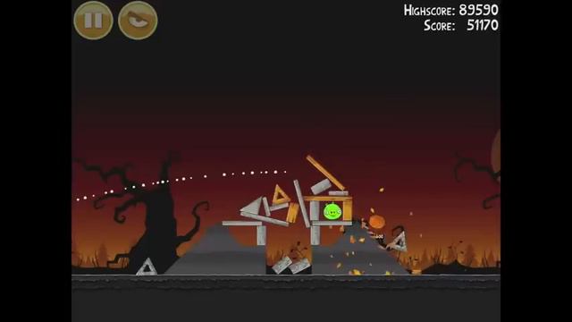 Angry Birds Seasons Trick or Treat 2-3 Mighty Eagle Walkthrough смотреть онлайн