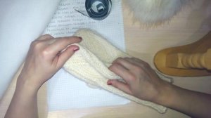 Флисовый подклад для вязаных варежек. Часть 1.