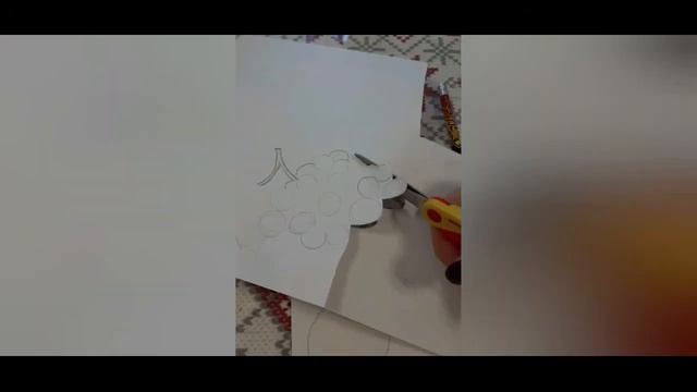 фруктова ваза в технике набрызг