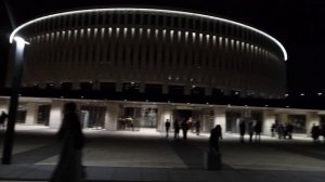 Стадион Краснодар.Первое посещение .Вид на стадион ночью