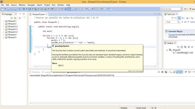 Bloque Java 3.5: Bucles Anidados смотреть онлайн