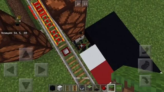 Как сделать ЖД переезд в майнкрафте ??? смотреть онлайн
