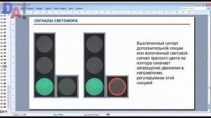 Светофор с доп  секцией без контурных стрелок на основном сигнале 2