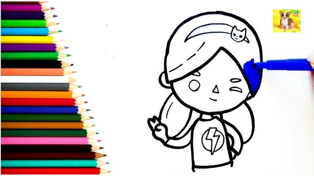 Как нарисовать Тока Бока Поэтапное рисование Тока Бока#милыерисунки смотреть онлайн