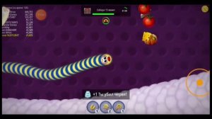 Полосатый Червяк Бомбит Гигантов! Worms Zone, Червячная зона игра #3