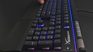 Демонстрация подсветки. Обзор механической клавиатуры HyperX Elite RGB