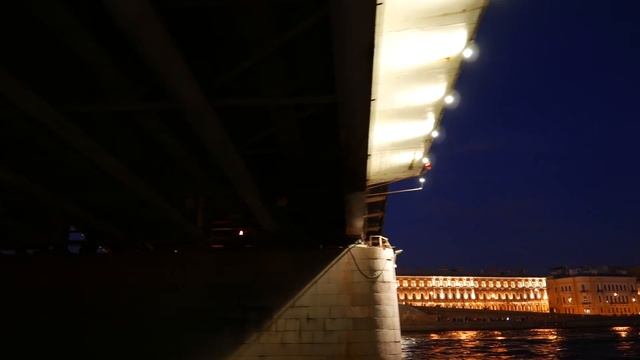 Ночной Санкт-Петербург//Белые ночи//Развод мостов в Питере