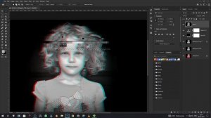 How to Create a Portrait Glitch Effect in Photoshop - Portrait effect Photoshop cc21 | Chintan Edit