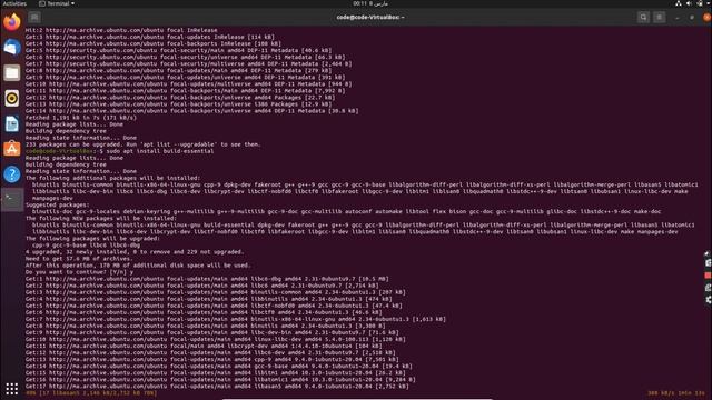 installer gcc (GNU Compiler Collection) sous ubuntu