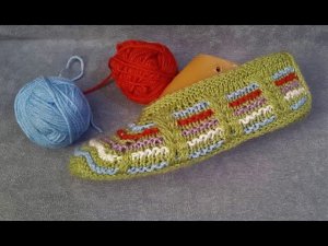 Следки спицами без шва. Использую остатки пряжи.