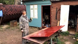 Сарай (хозблок, мастерская, бытовка) своими руками. Часть 2. Покраска.